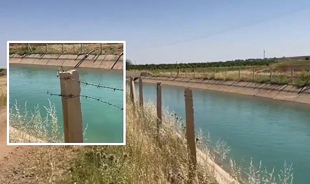 DSİ kanallarındaki tel çitler çalınıyor