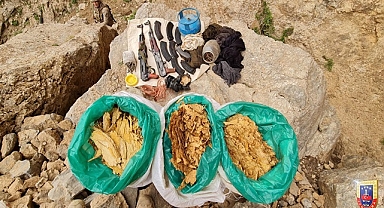 Jandarma tarafından patlayıcı ve mühimmat ele geçirildi