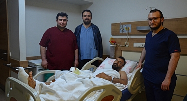 Şanlıurfa’da ayak parmağı eline dikildi