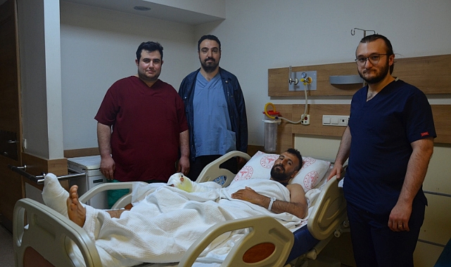 Şanlıurfa’da ayak parmağı eline dikildi