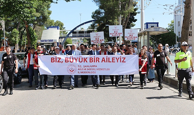Şanlıurfa'da farkındalık yürüyüşü