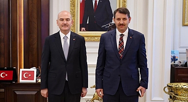 Şanlıurfa'ya atanan Vali Ayhan, Bakan Soylu'yu ziyaret etti