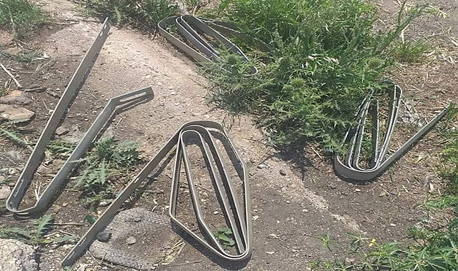Urfa'da hırsızların yeni hedefi demir bariyerler