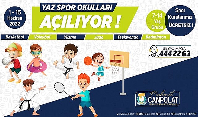 Haliliye'de Yaz Spor Okulları kayıtları başladı