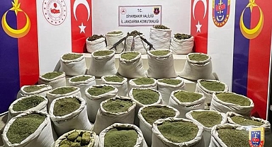 Jandarma, 1 tondan fazla esrar ele geçirdi