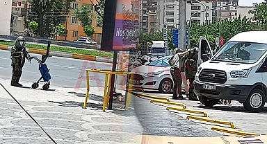 Karaköprü'de bomba ihbarı! Yol trafiğe kapatıldı