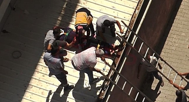 Şanlıurfa'da feci olay: Yüksekten düşen şahıs çatıya çakıldı