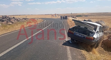 Siverek’te araç takla attı! 3’ü çocuk 7 yaralı