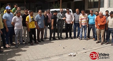 Şanlıurfa'da fırıncılar eylem yaptı: Anahtarları birlik önüne attılar