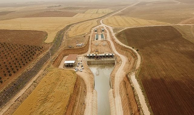 Viranşehir Pompaj Sulaması Projesinde test suyu bırakıldı