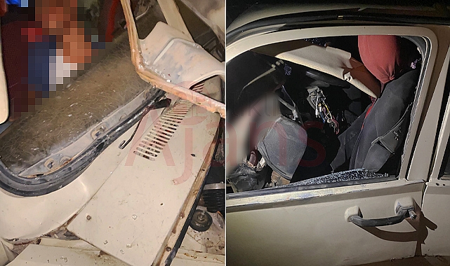 Akçakale yolunda otomobil şarampole yuvarlandı