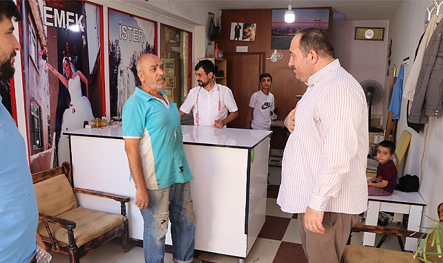 Ekinci güne esnaf gezisiyle başladı