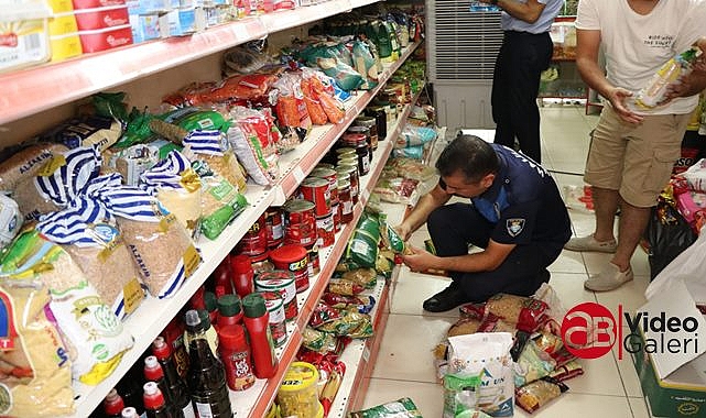 Haliliye zabıtası tarihi geçmiş çok sayıda ürüne el koydu