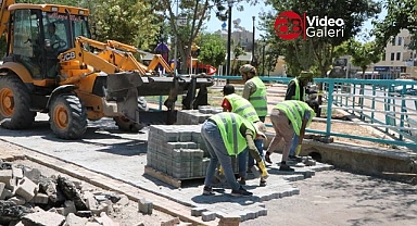 Kısas mahallesinde üst yapı çalışmaları sürüyor 