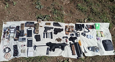 Nokta operasyonda mühimmat ele geçirildi 