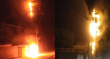 Urfa'nın ilçesinde korkutan yangın