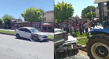 Urfa'nın ilçesinde trafik kazası