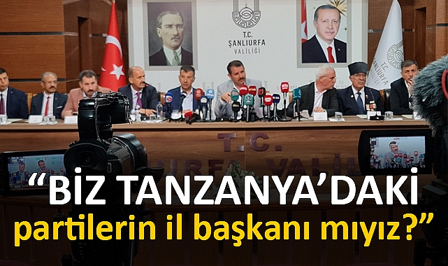 Valilikteki toplantıda diğer parti temsilcilerinin olmaması tepki çekti