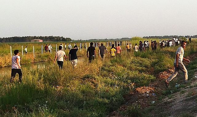 Eyyübiye'de sulama kanalına düşen çocuk akıntıya kapıldı