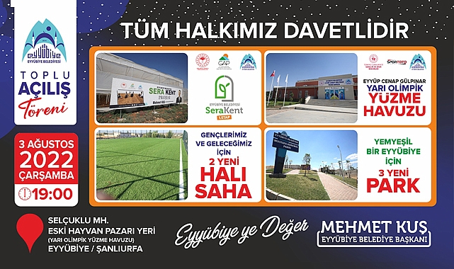 Eyyübiye'de toplu açılış töreni