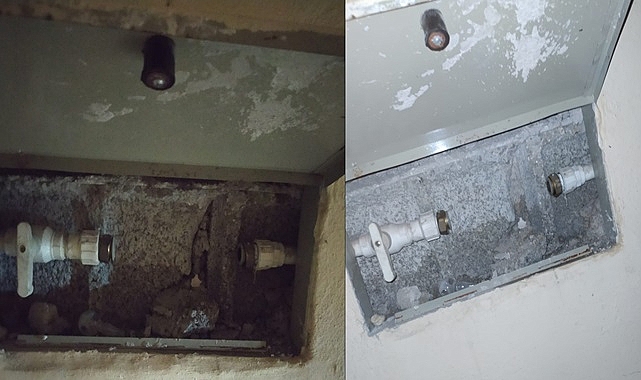 Hırsızlar bir ayda aynı binada 3 su sayacı çaldı