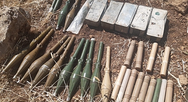 Operasyon bölgesinde yüklü miktarda mühimmat ele geçirildi