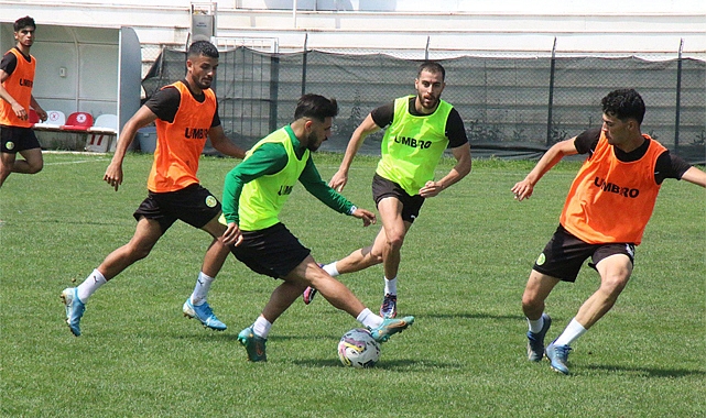 Sarı yeşilli takım güne antrenmanla başladı