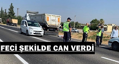 Urfa'da tırın çarptığı adam feci şekilde can verdi