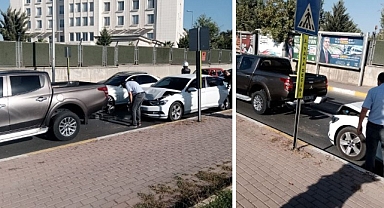 Abide Kavşağı’nda zincirleme trafik kazası!