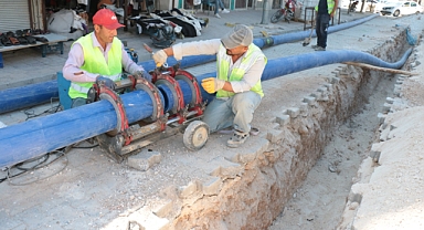 Akçakale'de alt yapı çalışmaları devam ediyor 