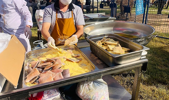 Birecik'te 3 bin kişiye balık ekmek ikram edildi