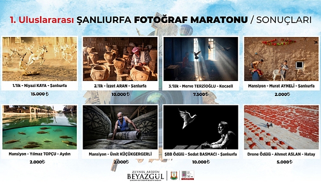 Birinci Uluslararası Fotoğraf Maratonunda kazananlar belirlendi
