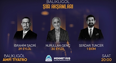 Eyyübiye Belediyesi Balıklıgöl şiir akşamları başlıyor