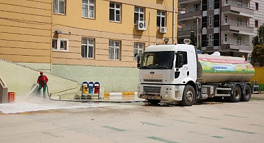 Karaköprü’de eğitim sezonu öncesi okullarda kapsamlı temizlik