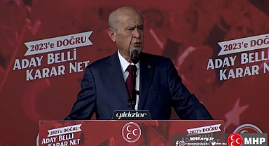 MHP lideri Devlet Bahçeli: Adayımız nettir