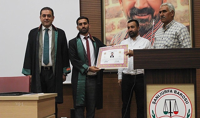 Şanlıurfa Barosu'na yeni avukatlar katıldı