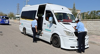 Şanlıurfada okul servisleri denetlendi