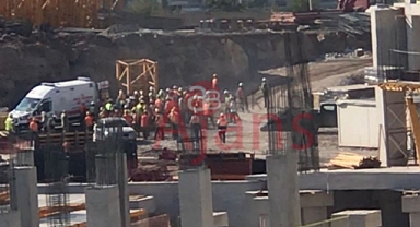 Şehir hastanesi inşaatında feci kaza!