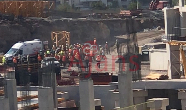 Şehir hastanesi inşaatında feci kaza!