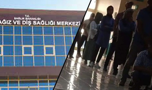 Siverek'te hastalar uzun kuyruk oluşturdu