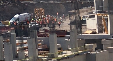 Urfa şehir hastanesi inşaatında düşen işçi öldü 