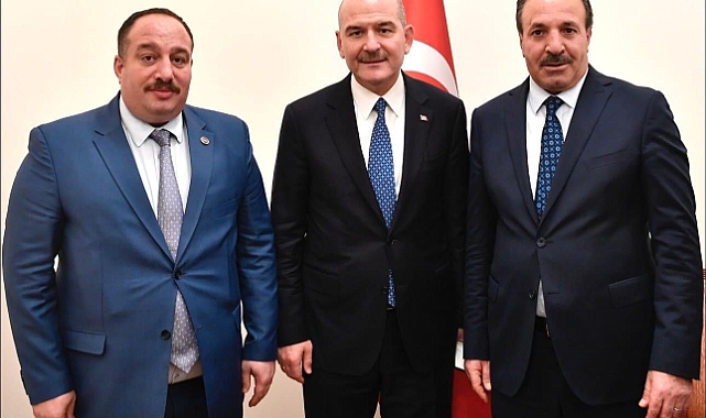 Başkan Ekinci ve Milletvekili Özcan’dan Bakan Soylu’ya ziyaret