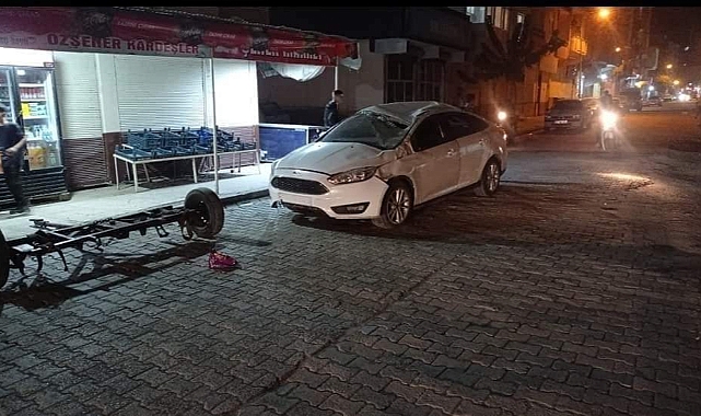 Gece saatlerinde ilginç kaza! At arabası kaza yaptı