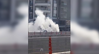 Şanlıurfa’da araç alevlere teslim oldu