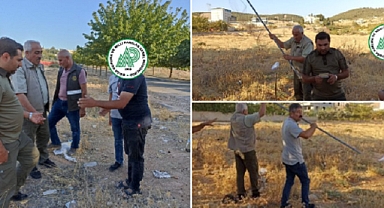 Şanlıurfa'da kaçak avcıya idari işlem yapıldı