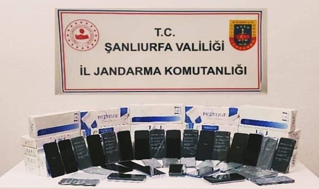 Şanlıurfa'da kaçak telefon ele geçirildi