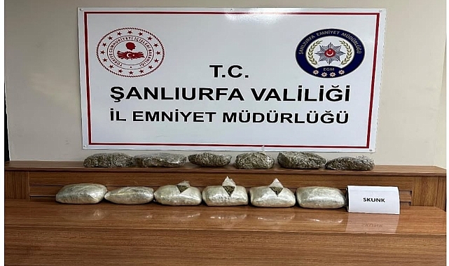 Urfa'da durdurulan araçta uyuşturucu madde ele geçirildi