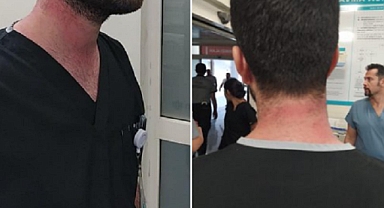 Urfa'da hasta yakını hemşireyi darp etti 