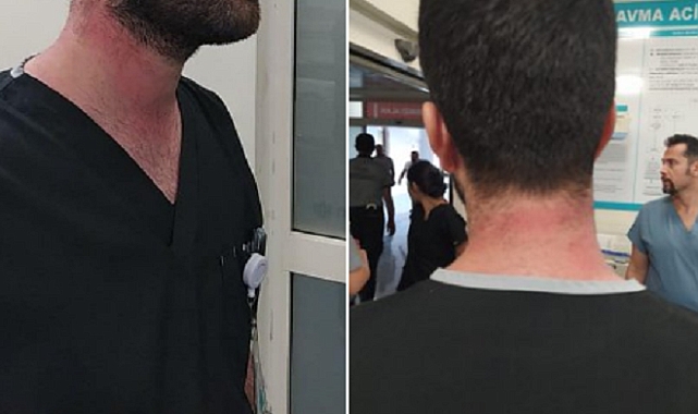 Urfa'da hasta yakını hemşireyi darp etti