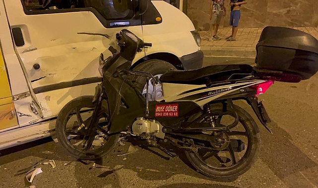 Urfa’da kurye ile minibüs çarpıştı! 1 yaralı